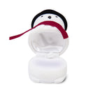 Xmas Snowman Santa Ring Earring Display Storage Gift Packing Box Black