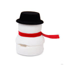 Xmas Snowman Santa Ring Earring Display Storage Gift Packing Box Black