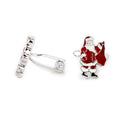 Santa Claus Christmas Cufflinks Business Shirt Wedding Party