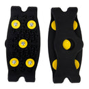 Pair Of Lightweight Convenient To Carry Anti-Slip Ice Crampons Hiking Climbing Walking Fishing Equipment Black
