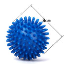 Professional Men Women Athletes Spikey Trigger Point Self Massage Ball Muscle Tension Pain Reliever Blue 8CM