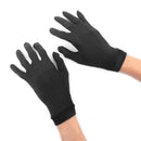 1 Pair Pure Silk Thermal Liner Inner Gloves for Hiking Camping Motorcycling Fishing Skiing Cycling Mitts Clothing Accessory Black Size M