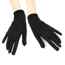 1 Pair Pure Silk Thermal Liner Inner Gloves for Hiking Camping Motorcycling Fishing Skiing Cycling Mitts Clothing Accessory Black Size M