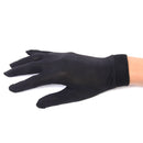 1 Pair Pure Silk Thermal Liner Inner Gloves for Hiking Camping Motorcycling Fishing Skiing Cycling Mitts Clothing Accessory Black Size M