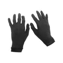 1 Pair Pure Silk Thermal Liner Inner Gloves for Hiking Camping Motorcycling Fishing Skiing Cycling Mitts Clothing Accessory Black Size M