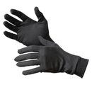 1 Pair Pure Silk Thermal Liner Inner Gloves for Hiking Camping Motorcycling Fishing Skiing Cycling Mitts Clothing Accessory Black Size M