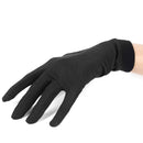 1 Pair Pure Silk Thermal Liner Inner Gloves for Hiking Camping Motorcycling Fishing Skiing Cycling Mitts Clothing Accessory Black Size L