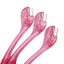 Set Of 3PCS Stainless Steel Eyebrow Lips Trimmer Shaper Hair Remover Beauty Tool Cosmetic Supplies Pink