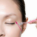 Set Of 3PCS Stainless Steel Eyebrow Lips Trimmer Shaper Hair Remover Beauty Tool Cosmetic Supplies Pink