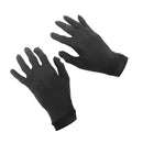1 Pair Pure Silk Thermal Liner Inner Gloves for Hiking Camping Motorcycling Fishing Skiing Cycling Mitts Clothing Accessory Black Size XL