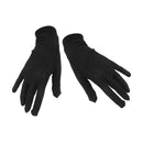 1 Pair Pure Silk Thermal Liner Inner Gloves for Hiking Camping Motorcycling Fishing Skiing Cycling Mitts Clothing Accessory Black Size XL