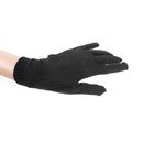 1 Pair Pure Silk Thermal Liner Inner Gloves for Hiking Camping Motorcycling Fishing Skiing Cycling Mitts Clothing Accessory Black Size XL