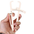 Manual Body Fat Caliper Weight Loss Tester Analyser Beige