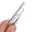 Fashionable Men Necktie Clip Office Meeting Events Anniversary Supplies Silver