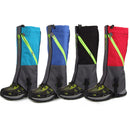 Pair of Breathable Waterproof Snow Legging Boot Gaiters Leg Covers for Outdoor Trekking Mountaineering - Deep Blue Grey Size L