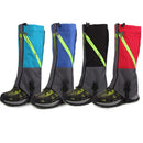 Pair of Breathable Waterproof Snow Legging Boot Gaiters Leg Covers for Outdoor Trekking Mountaineering - Sky Blue Grey Size L