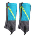 Pair of Breathable Waterproof Snow Legging Boot Gaiters Leg Covers for Outdoor Trekking Mountaineering - Sky Blue Grey Size L