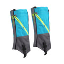 Pair of Breathable Waterproof Snow Legging Boot Gaiters Leg Covers for Outdoor Trekking Mountaineering - Sky Blue Grey Size L