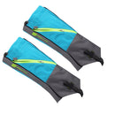 Pair of Breathable Waterproof Snow Legging Boot Gaiters Leg Covers for Outdoor Trekking Mountaineering - Sky Blue Grey Size L