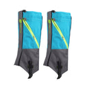 Pair of Breathable Waterproof Snow Legging Boot Gaiters Leg Covers for Outdoor Trekking Mountaineering - Sky Blue Grey Size L