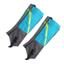 Pair of Breathable Waterproof Snow Legging Boot Gaiters Leg Covers for Outdoor Trekking Mountaineering - Sky Blue Grey Size L