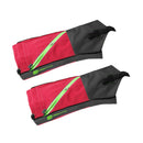 Pair of Breathable Waterproof Snow Legging Boot Gaiters Leg Covers for Outdoor Trekking Mountaineering - Red Grey Size L