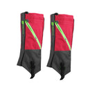 Pair of Breathable Waterproof Snow Legging Boot Gaiters Leg Covers for Outdoor Trekking Mountaineering - Red Grey Size L