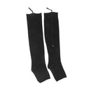 Pair Of Zippered Compression Leg Support Fatigue Reliever Socks Black XL