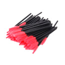 50pcs Straight Disposable Eyelash Brush Mascara Wands Applicator Makeup Tool
