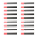 50pcs Straight Disposable Eyelash Brush Mascara Wands Applicator Makeup Tool