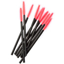 50pcs Straight Disposable Eyelash Brush Mascara Wands Applicator Makeup Tool