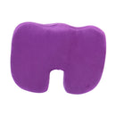 Comfort Coccyx Orthopedic Foam Chair Seat Cushion Pad Home Office Purple