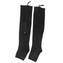 Pair Of Zippered Compression Leg Support Fatigue Reliever Socks Black S