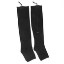 Pair Of Zippered Compression Leg Support Fatigue Reliever Socks Black S