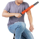 Portable Athletes Runners Gym Rolling Sprinters Fitness Marathons Muscle Roller Stick Black + Orange