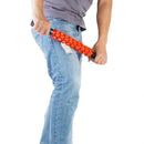Portable Athletes Runners Gym Rolling Sprinters Fitness Marathons Muscle Roller Stick Black + Orange