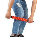 Portable Athletes Runners Gym Rolling Sprinters Fitness Marathons Muscle Roller Stick Black + Orange