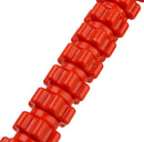 Portable Athletes Runners Gym Rolling Sprinters Fitness Marathons Muscle Roller Stick Black + Orange