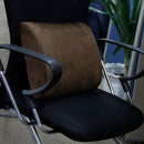 Memory Foam Back Support Cushion Relief Fatigue Pillow For Home Office Brown
