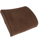 Memory Foam Back Support Cushion Relief Fatigue Pillow For Home Office Brown