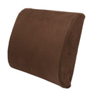 Memory Foam Back Support Cushion Relief Fatigue Pillow For Home Office Brown