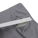 Memory Foam Back Support Cushion Relief Fatigue Pillow For Home Office Gray