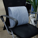 Memory Foam Back Support Cushion Relief Fatigue Pillow For Home Office Gray