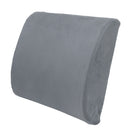 Memory Foam Back Support Cushion Relief Fatigue Pillow For Home Office Gray