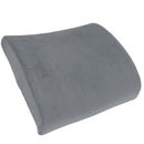 Memory Foam Back Support Cushion Relief Fatigue Pillow For Home Office Gray