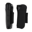 Neoprene Lined Brushing Boots Horse Full Protect Front Leg Equestrian Black