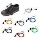 1 Pair of Easy Fastening Elastic Reflective Shoelace For Outdoor Hiking Camping Athletics Sneakers Shoes Accessory Red