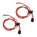 1 Pair of Easy Fastening Elastic Reflective Shoelace For Outdoor Hiking Camping Athletics Sneakers Shoes Accessory Red