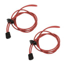 1 Pair of Easy Fastening Elastic Reflective Shoelace For Outdoor Hiking Camping Athletics Sneakers Shoes Accessory Red