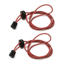 1 Pair of Easy Fastening Elastic Reflective Shoelace For Outdoor Hiking Camping Athletics Sneakers Shoes Accessory Red